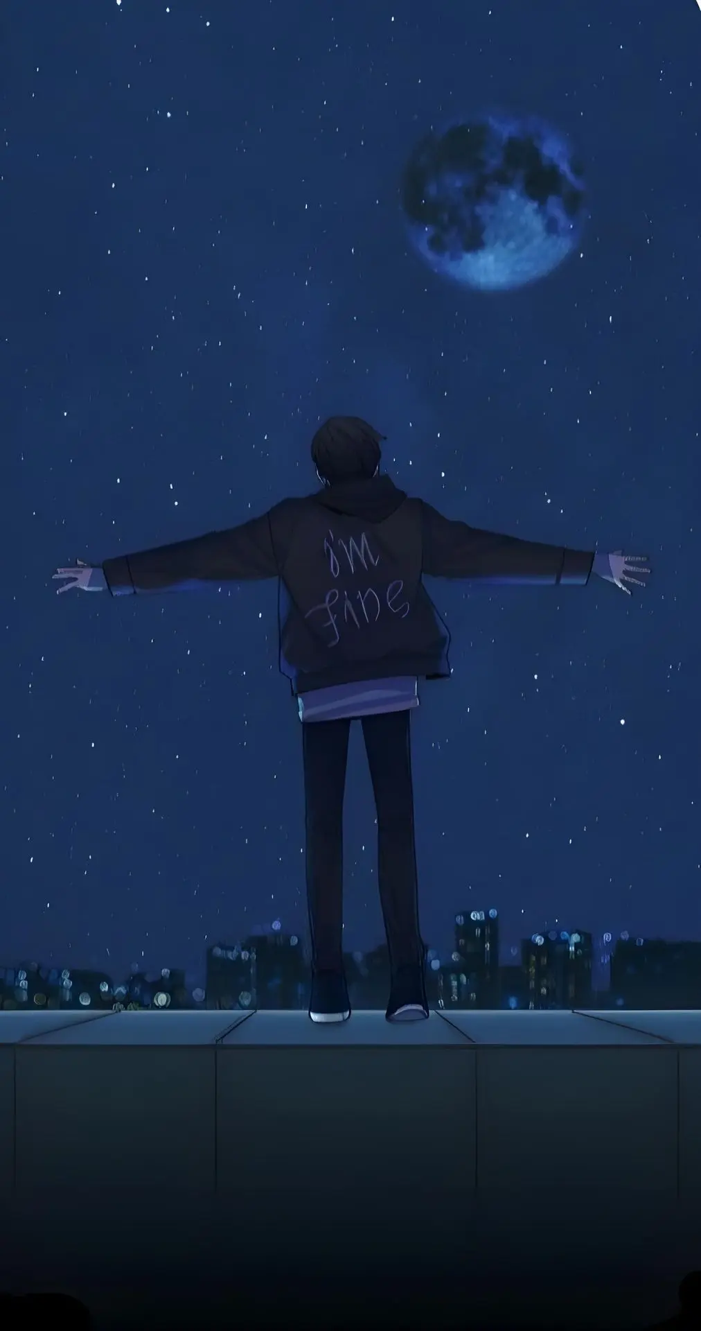Anime Boy Alone 