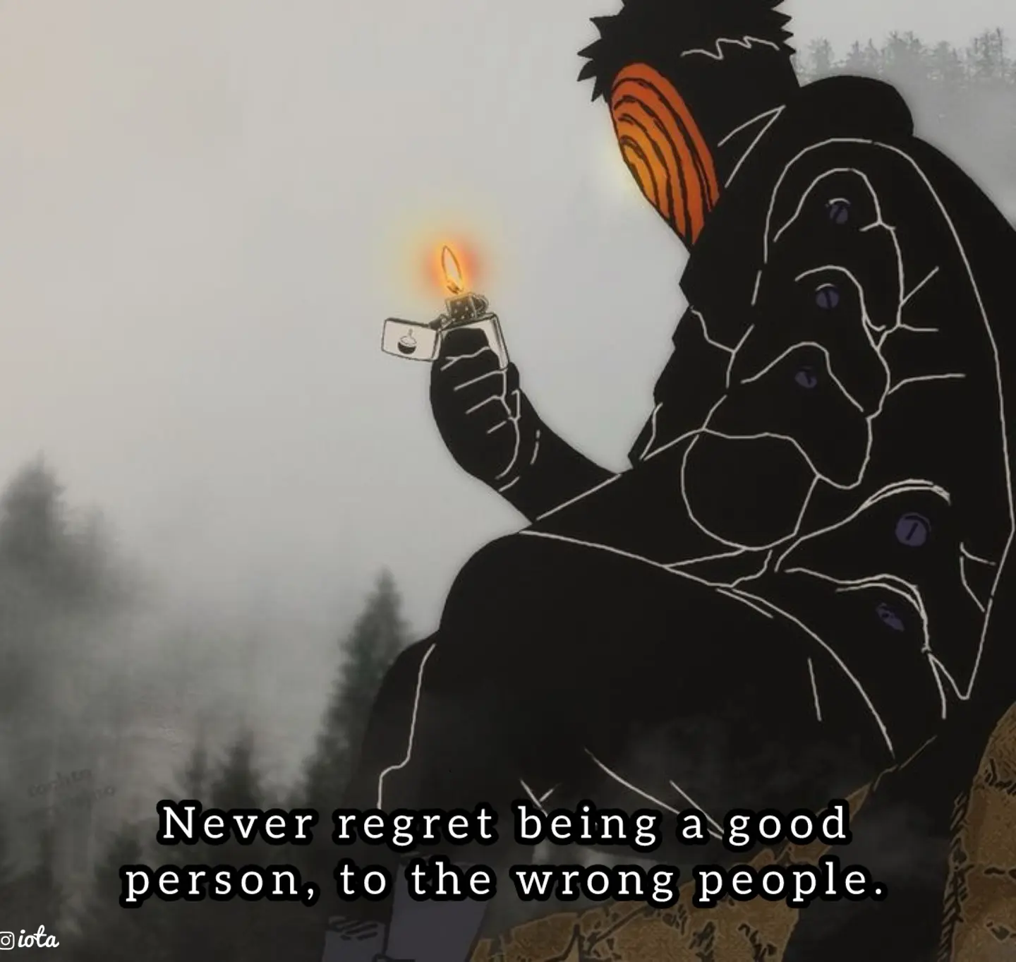 Never regret being a good person, to the wrong people.