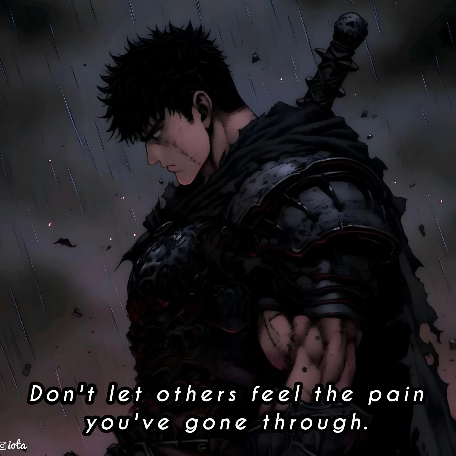 Don't let others feel the pain you've gone through.