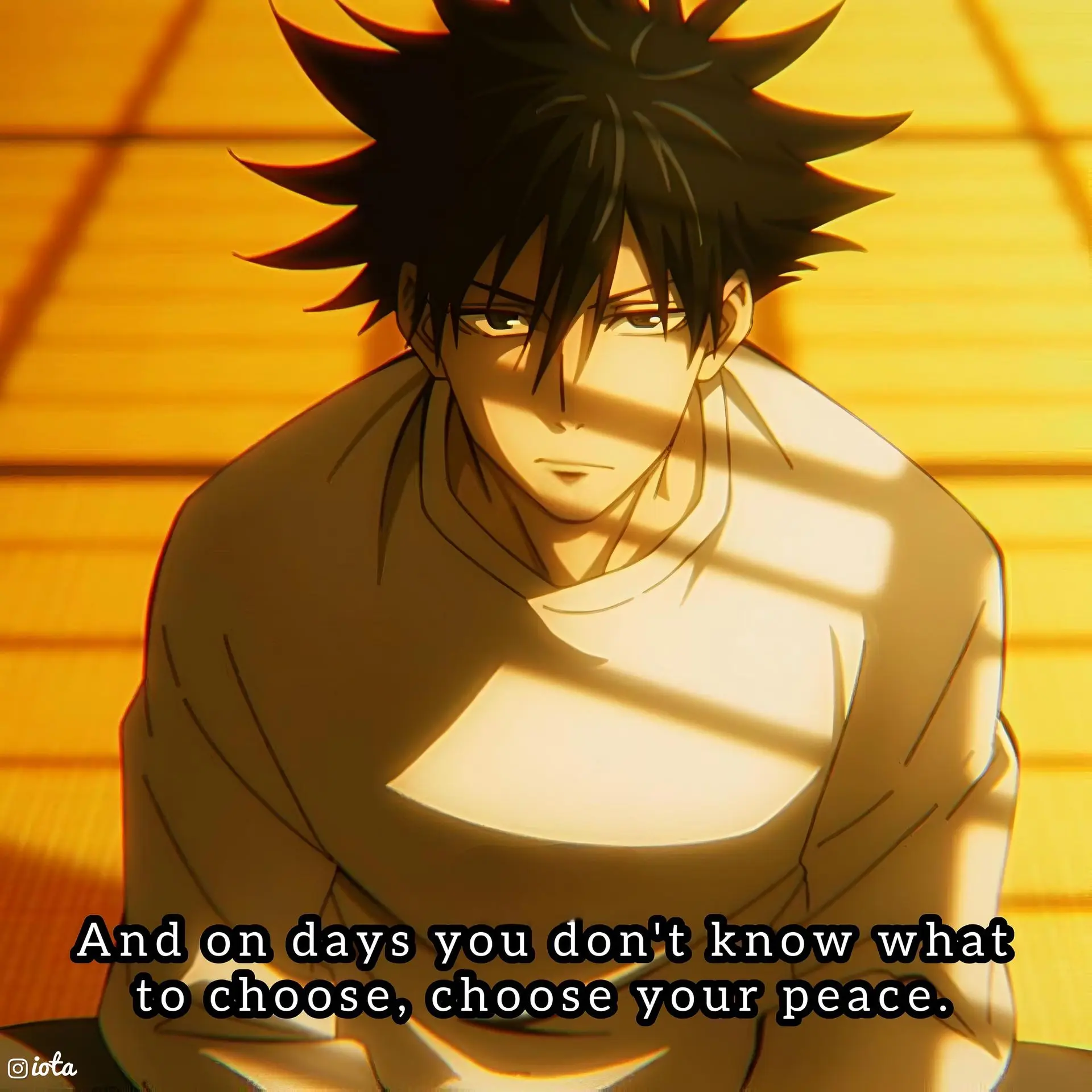 And on days you don't know what to choose, choose your peace.